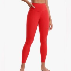 Women's Red Leggings